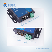 Convertidor de Serie a Ethernet USR-TCP232-410s-RT, RS232 RS485 Modbus RTU TCP 5-36V, Certificado CE/FCC, Computación en Borde
