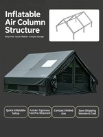 Tente de camping gonflable simple personnalisable en gros (MOQ200) avec différentes tailles pour commande sur mesure, tente gonflable automatique