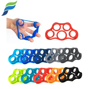 Wholesale finger grip strength elastic silicone exercise finger hand workout resistance band