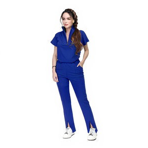 Mono de quirófano quirúrgico nuevo de alta calidad, conjunto de uniformes médicos con cremallera para monos de Hospital - Product Image 1