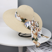 FF5656 Conjunto de Sombrero de Paja Panamá para Mujer y Bolso de Playa de Gran Capacidad para Viajes de Verano