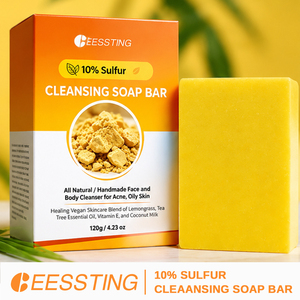 <strong>Wholesale</strong> Face Body Care Handmade Skin Whitening Brightening Dark Spot Remover Solid Original 10% <strong>Sulfur</strong> Cleansing Soap <strong>Bar</strong> - Product Image 4