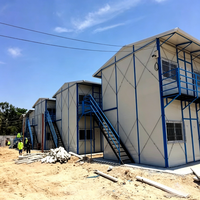 Casa Prefabricada de Lujo Tipo K, Pequeña, para Campamentos de Trabajadores, Oficina Personalizada, Contenedor Modular Prefabricado, Hecha de Panel Sándwich