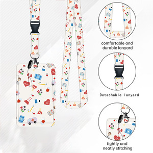 Nouvelle trousse de premiers secours avec clip de badge robuste en forme de cœur et enrouleur rétractable pour badges et cartes d'identification d'ambulance et d'hôpital - Product Image 3