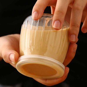Miệng rộng bánh lưu trữ mứt Jar nhỏ Sữa Thủy Tinh Sữa Chua chai nước trái cây với nút chai nắp Nắp Nhựa - Product Image 5
