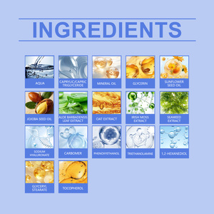 Crème Hydratante Apaisante pour Peaux Sensibles à l'<span class=keywords><strong>Aloe</strong></span> <span class=keywords><strong>Vera</strong></span> et à l'Extrait d'Avoine – Soin Quotidien Réparateur Visage – Raffermissante et Lissante - Product Image 6
