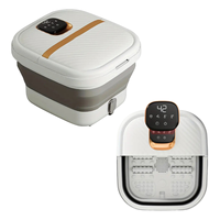 Masajeador Eléctrico de Pies Shiatsu de Alta Calidad, Spa para Pies, Pedicura, Circulación Sanguínea, Vibración, Diseño Plegable, Control de Tiempo