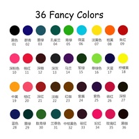Ensemble de crayons de couleur en bois 12 pièces avec taille-crayon et baril de 36 couleurs