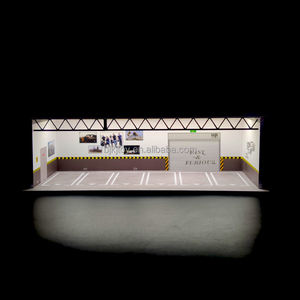 Boîte de rangement pour modèle de voiture 1/64, petite scène de <span class=keywords><strong>parking</strong></span>, modèle de voiture en alliage, garage, scène 1/64, diorama - Product Image 5