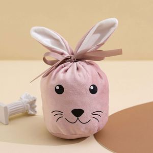 <b>Easter</b> Rabbit Ears Candy <b>Bag</b> Velvet Drawstring Bunny <b>Gift</b> <b>Bags</b> Happy <b>Easter</b> Party <b>Gift</b> Packaging Pouch - Product Image 2