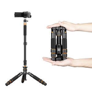 QZSD Trípode Mini Q166A 21,8 ''Soporte de trípode móvil 17.6lb Carga Dslr Cámara digital Aluminio Pequeño trípode <span class=keywords><strong>Mejor</strong></span> precio - Product Image 1