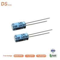 3.8V 10F 6.3x12mm Superkapasitor Hibrida Berdensitas Daya Tinggi (LIC) untuk Telematika Otomotif, Pelacak GPS, dan Daya Darurat.