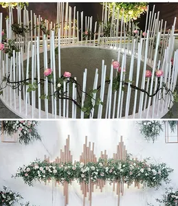 Tubo de alumínio para decoração de palco de casamento, tubo curvo DIY de 100m, suporte de balão, arco, flor, tubo de plástico, bobina de pvc, ideal para decoração de palco