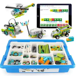 WeDo 2,0 Kit de robótica STEM Juego de bloques de construcción de Educación Científica Compatible con 45300 juguetes de construcción DIY para niños aprendizaje