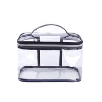 Sac de voyage Transparent à cosmétiques, sac de maquillage en PVC pour femmes, fermeture éclair, pochette à beauté, organisateur de maquillage, sac de lavage de toilette