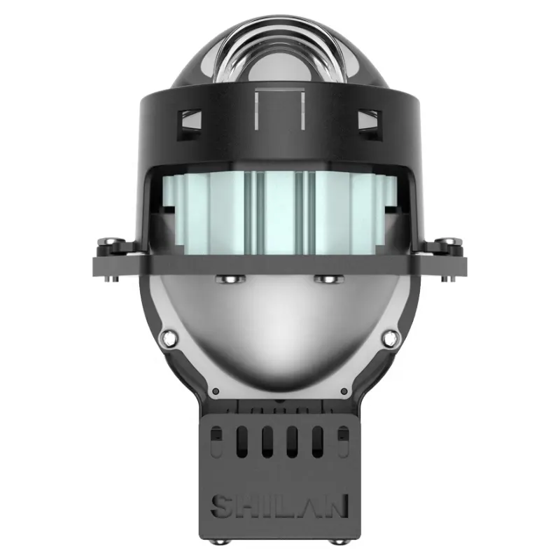 Proyektor LED bi lensa proyektor, Super terang 9-16v K20 3.0 inci 50w-70w 6000K