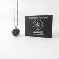 HOONNI collier pendentif énergie scalaire quantique personnalisé pendentif énergie scalaire science quantique original