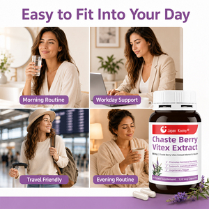 Cápsulas de Extracto de Vitex (Chaste Berry) de Alta Calidad Shecome, Apoyo Hormonal para la Salud de la Mujer, Suplemento de Extracto de Vitex (Chaste Berry) - Product Image 5