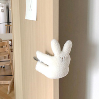 Nouveau produit Bouchon de porte de sécurité en peluche de lapin en molleton doux pour chambre d'enfant