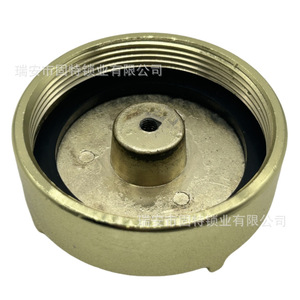 ฝาถังน้ำมันรถบรรทุกฮีโน่ 8-97233810-0 โลหะผสมสังกะสี สีทอง เกลียวใน ป้องกันการสูญหาย - Product Image 2