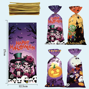 Wholesale Halloween Candy Bags 4 Designs Mixed OPP Clear Trick or Treat Gift Packaging Bags for Halloween Party Snack Biscuit - Product Image 5