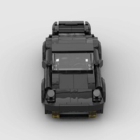 Blocs de construction MOC en plastique compatibles avec la voiture de course noire 83496, jouet éducatif créatif pour enfants, assemblage Birkcs