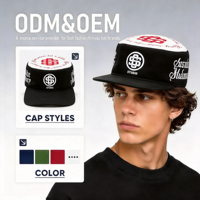 Topi Snapback 5 Panel Model Baru, Bordir 3D Custom, 100% Katun, Gaya Hip Hop, Cocok untuk Aktivitas Luar Ruangan, Laris Manis