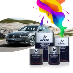 Auto Paint High Solid Low VOC Secado rápido 2K Clearcoat para 1K Basecoat Reparación de pintura de automóviles