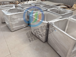 Carrito de alimentos utilitario de grado alimenticio Carrito de carne Buggy Hopper Meat Skip Car para la industria alimentaria - Product Image 6