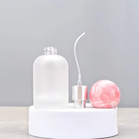Flacon pulvérisateur de parfum cylindrique en verre dépoli rechargeable vide de 30 ml avec pompe pulvérisatrice, marque ESUNES, logo personnalisé, 100 pièces
