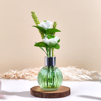 Diffuseur d'ambiance aux fleurs séchées, ensemble diffuseur à bâtonnets d'huiles essentielles, parfum d'ambiance sans flamme 50ML, diffuseurs d'arômes