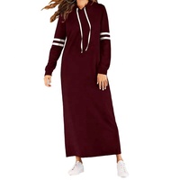 Robe longue en fourrure rétro pour femmes, sweat-shirt à capuche en polaire pour l'automne et l'hiver, robe moulante