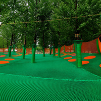 Filet de rebond commercial pour aire de jeux extérieure, équipement de parc de trampolines, filet de rebond pour enfants, aventure familiale, designs personnalisés Netstribe