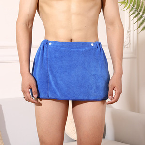 Jupe de bain en microfibre pour homme 30x140cm, séchage rapide, bleu - Product Image 1