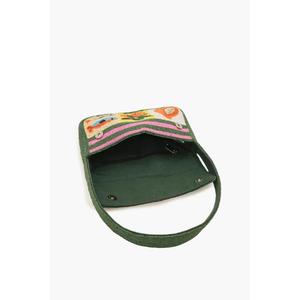 Sac à bandoulière Pastel Paradise orné de perles faites à la main avec un design artistique de perles décoratives colorées pour femmes, idéal pour les soirées et la mode. - Product Image 5