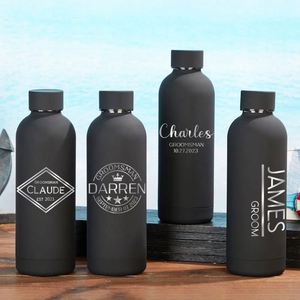 Vaso Aislado al Vacío de Acero Inoxidable Negro Creativo Personalizado con Tapa, MOQ Bajo - Product Image 3