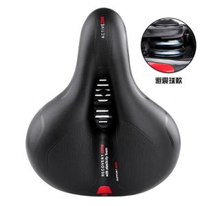 Selle de vélo avec coussin à billes absorbant les chocs, siège de vélo de montagne épais, doux et confortable, unisexe, pour adultes - Product Image 1