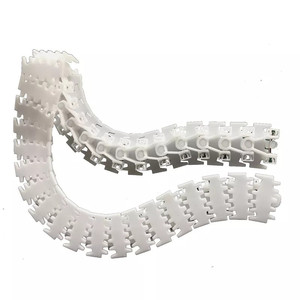 Ept Ept - Bibo Cadena transportadora de plástico multifuncional, Cadena flexible con empujadores, Cadena de plástico para mesa, Transportador de tablillas de plástico de alta resistencia - Product Image 4