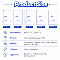 Protège-cartes TCG transparents prêts à l'emploi pour collectionneurs, magasins de cartes, tournois et événements de trading