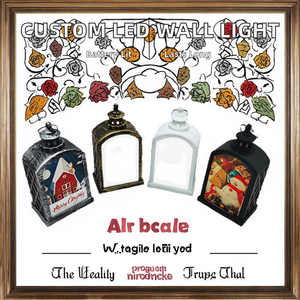 Farol <span class=keywords><strong>de</strong></span> Pared Navideño Personalizado, Luz Decorativa, Sublimación, LED, Colgante, Funciona con Pilas, Decoración <span class=keywords><strong>de</strong></span> Pared <span class=keywords><strong>de</strong></span> Plástico, IP54 - Product Image 2
