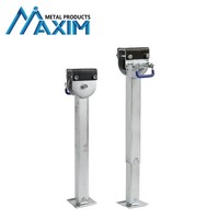 Nouveau support de remorque en acier au carbone galvanisé argenté Maxim, capacité de charge de 2000 kg, 600 mm, pour camping-car, caravane, jambe réglable, rapide