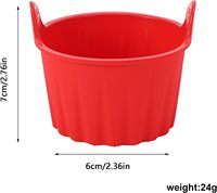 Moule à œufs en silicone antiadhésif pour friteuse à air, four et micro-ondes