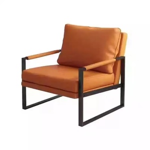 Modern Accent Armchair Upholstered Lounge Chair Metal Frame Leisure <b>Seat</b> for Living Room Home Office Dining - Product Image 1