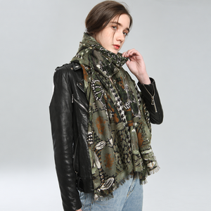 Women's Floral Print Scarf Soft Long <b>Shawl</b> <b>Wrap</b> Lightweight Fashion Neck Scarf Wholesale Ready Stock - Product Image 2