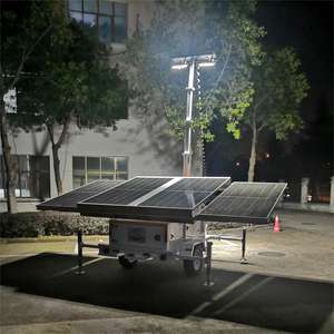 Torre de luz de mástil hidráulico móvil de energía solar para construcción minera - Product Image 4