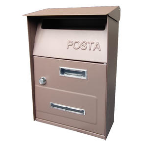 Cheep kombinasi kotak surat galvanis desain modern kotak surat perumahan dengan kunci untuk rumah morden kotak surat bendera pengganti - Product Image 2