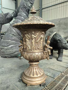 Escultura de Metal Bronce Antigua <span class=keywords><strong>para</strong></span> <span class=keywords><strong>Jardín</strong></span> Exterior, Personalizable y Pulida, Grande, <span class=keywords><strong>para</strong></span> Decoración de Hoteles y Villas - Product Image 3