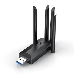 Nhà Máy Ban Đầu 1200Mbps 4 Anten 2.4G 5Ghz Dual Band Wifi USB <span class=keywords><strong>Adapter</strong></span> Trình Điều Khiển Không Dây Miễn Phí Card Mạng Cho Các Cửa Sổ <span class=keywords><strong>7</strong></span> 10 11 - Product Image 1