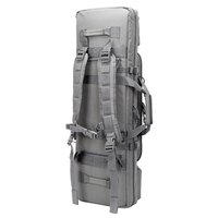 Sac de transport tactique pour deux armes à feu, 32''36''42''46'', étanche, avec fermetures éclair verrouillables, étui pour armes à feu MOLLE, porte-armes double pour la chasse/le tir