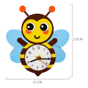 Kit Artigianali in Feltro per Bambini, Kit Fai-da-Te per Orologio Cartoon per Ragazze e Ragazzi - Product Image 3
